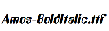 Amos-BoldItalic