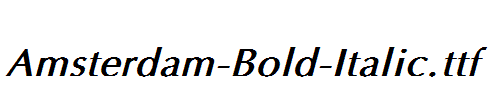 Amsterdam-Bold-Italic