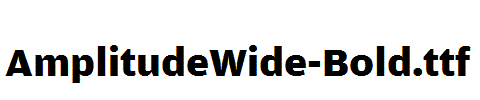 AmplitudeWide-Bold