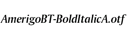 AmerigoBT-BoldItalicA
