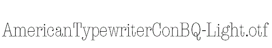 AmericanTypewriterConBQ-Light