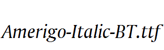 Amerigo-Italic-BT