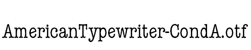 AmericanTypewriter-CondA