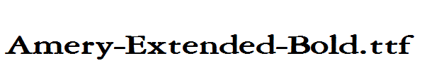 Amery-Extended-Bold