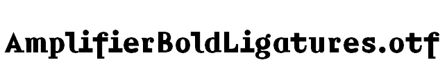 AmplifierBoldLigatures