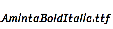 AmintaBoldItalic
