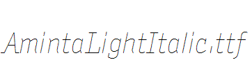 AmintaLightItalic