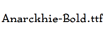Anarckhie-Bold