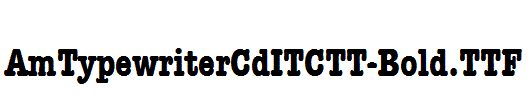 AmTypewriterCdITCTT-Bold