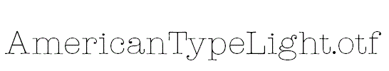 AmericanTypeLight