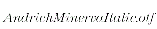AndrichMinervaItalic