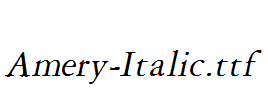 Amery-Italic