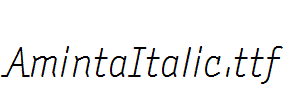 AmintaItalic