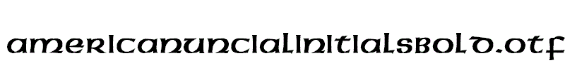 AmericanUncialInitialsBold