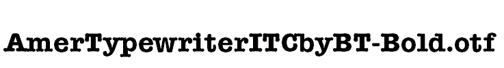 AmerTypewriterITCbyBT-Bold