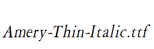 Amery-Thin-Italic