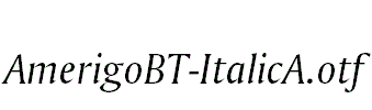 AmerigoBT-ItalicA
