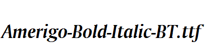 Amerigo-Bold-Italic-BT