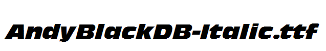 AndyBlackDB-Italic