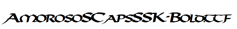 AmorosoSCapsSSK-Bold