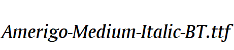 Amerigo-Medium-Italic-BT