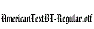 AmericanTextBT-Regular