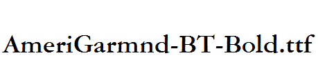 AmeriGarmnd-BT-Bold
