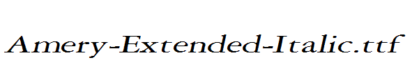 Amery-Extended-Italic