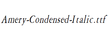 Amery-Condensed-Italic
