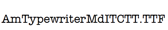 AmTypewriterMdITCTT