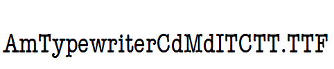 AmTypewriterCdMdITCTT