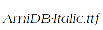 AmiDB-Italic
