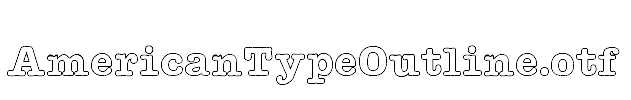 AmericanTypeOutline