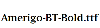 Amerigo-BT-Bold