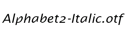 Alphabet2-Italic