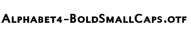 Alphabet4-BoldSmallCaps