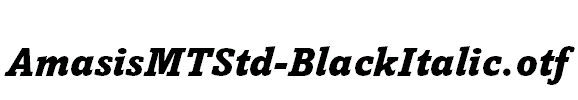 AmasisMTStd-BlackItalic