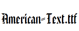 American-Text
