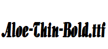 Aloe-Thin-Bold