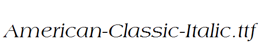 American-Classic-Italic