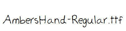 AmbersHand-Regular