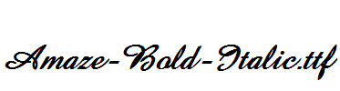 Amaze-Bold-Italic