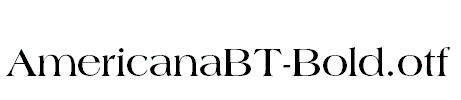 AmericanaBT-Bold