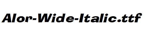 Alor-Wide-Italic