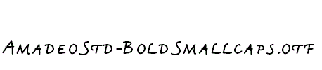 AmadeoStd-BoldSmallcaps