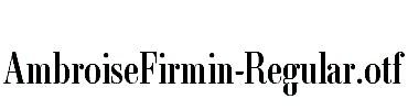 AmbroiseFirmin-Regular
