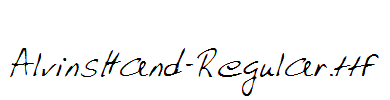 AlvinsHand-Regular