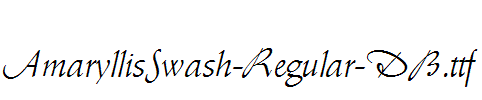 AmaryllisSwash-Regular-DB