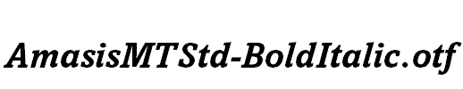 AmasisMTStd-BoldItalic