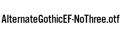 AlternateGothicEF-NoThree